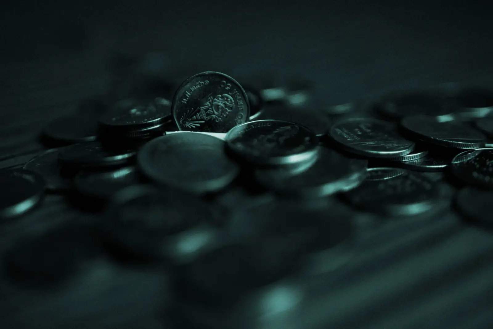Pile of coins